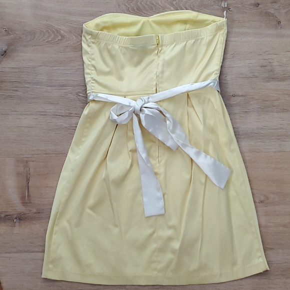 Yellow Strapless Dress - Picture 2 of 2